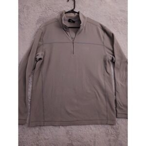 Patagonia Sweater Mens Large Micro D 1/4 Zip Fleece Pullover Gray Lightweight L